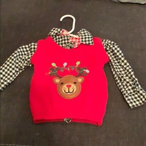 Cute infant Christmas sweater size 9-12 months